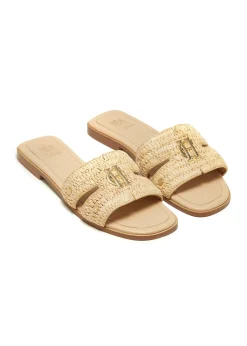 Discount Monogram Slides (Natural Straw) Women Sandals & Slides