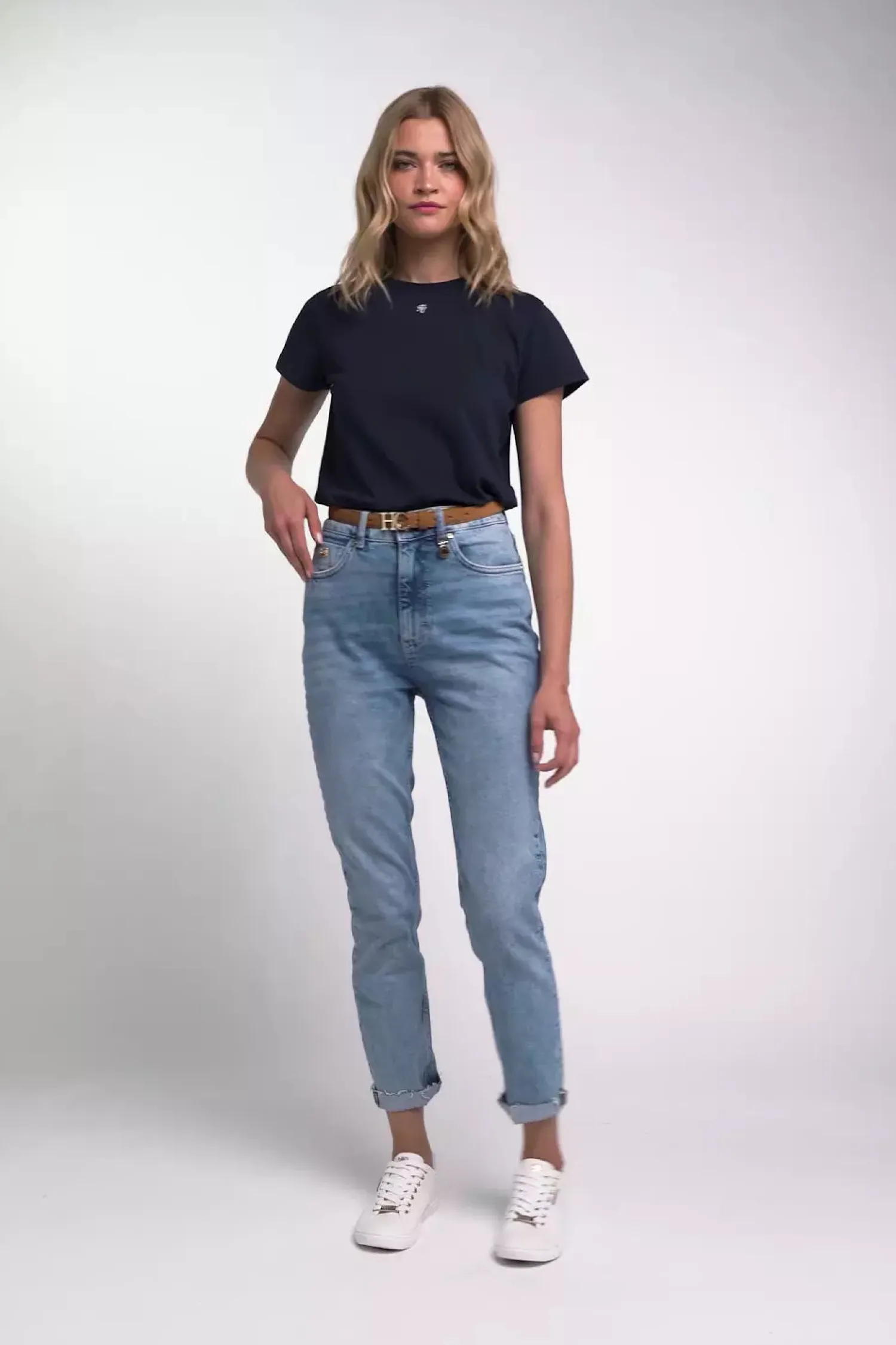 Discount Monogram Tee (Ink Navy) Women Tees