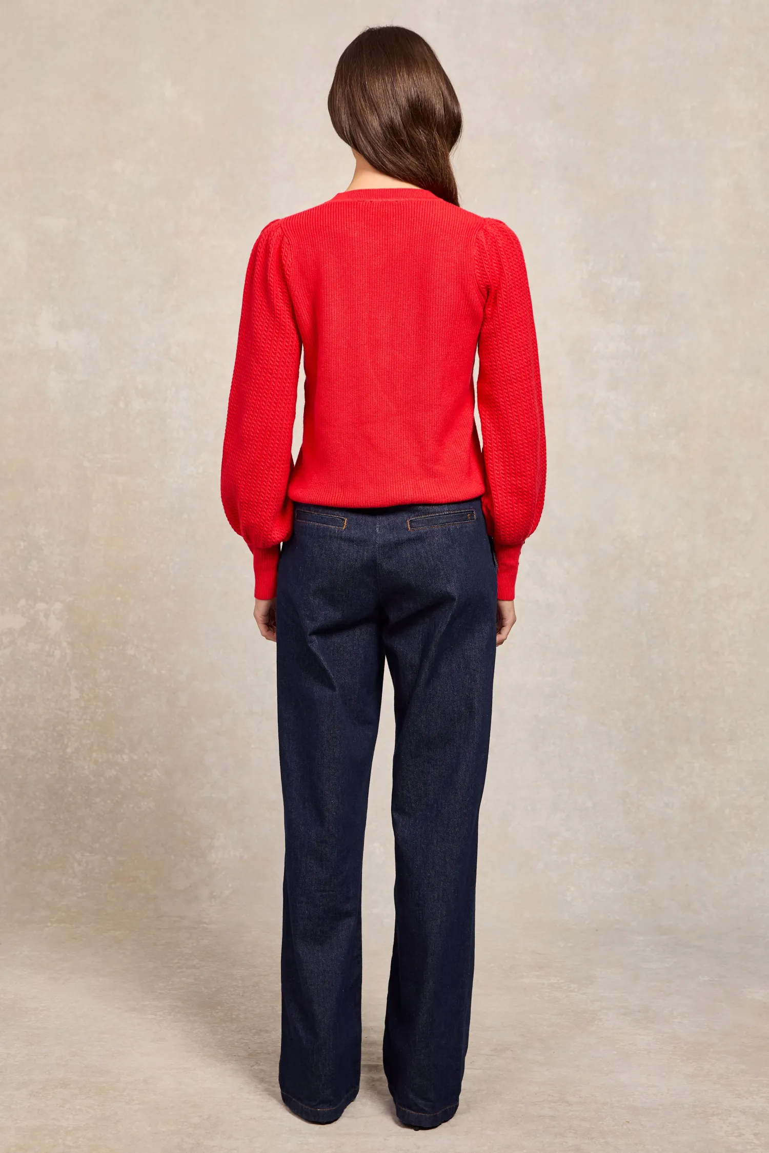 Outlet Naomi Crew Neck Knit (Hot Coral) Women Knitwear