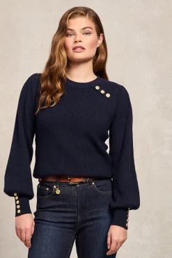 Online Naomi Crew Neck Knit (Ink Navy) Women Knitwear