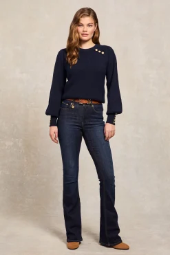 Online Naomi Crew Neck Knit (Ink Navy) Women Knitwear