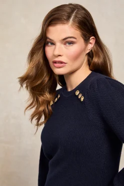 Online Naomi Crew Neck Knit (Ink Navy) Women Knitwear