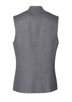 Clearance Nehru Gilet (Mono Herringbone) Gilets|Waistcoats