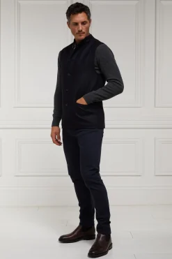 New Nehru Gilet (Navy Loxley) Gilets|Waistcoats