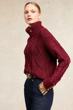 Clearance Noveli Cable Knit Women Knitwear