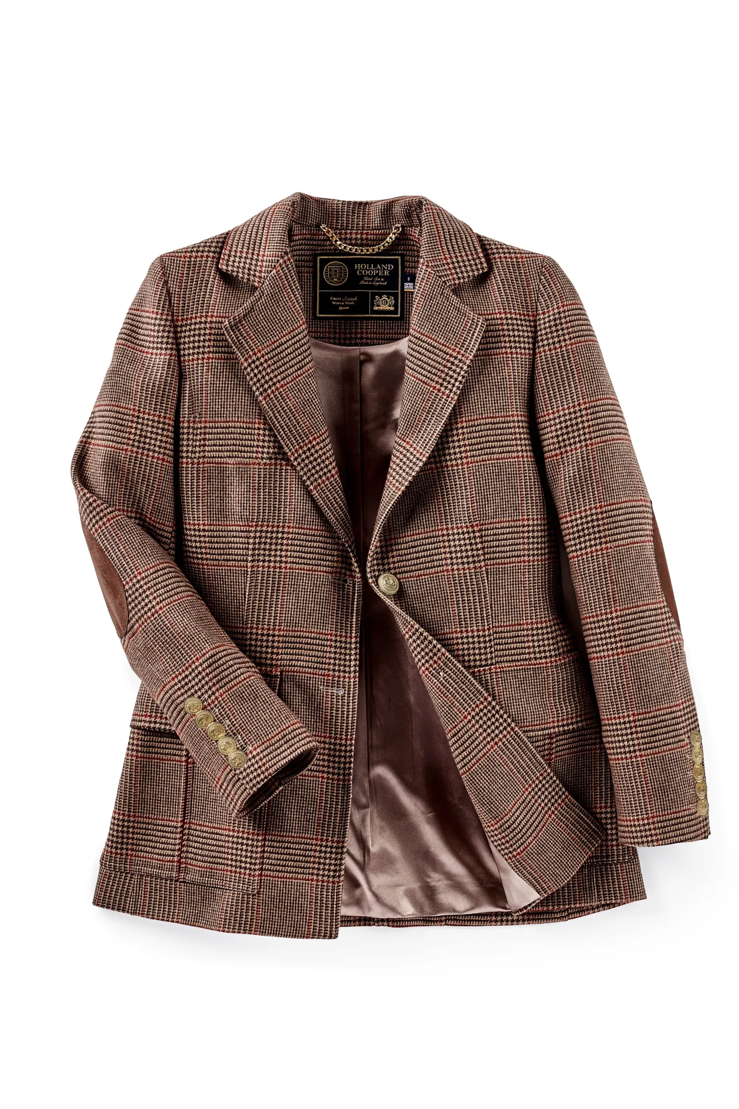 Hot Paddington Blazer (Clarence Check Merlot) Women Blazers|Tailoring