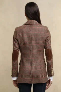 Hot Paddington Blazer (Clarence Check Merlot) Women Blazers|Tailoring
