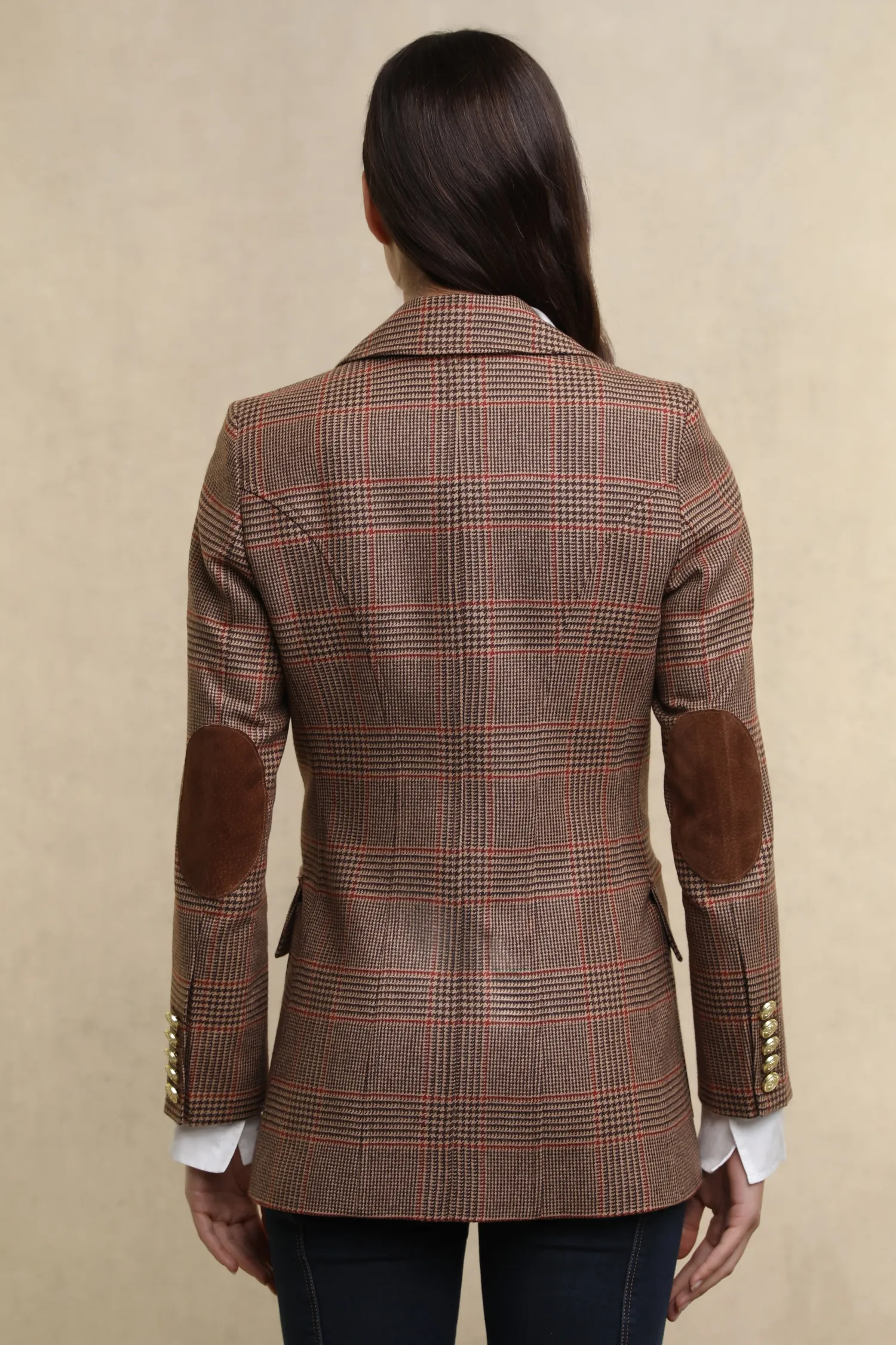Hot Paddington Blazer (Clarence Check Merlot) Women Blazers|Tailoring
