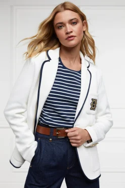 Outlet Padstow Long Sleeve Crew Neck Tee (Ink Navy Natural Stripe) Women Tees|Tops