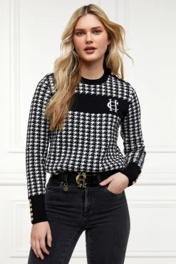 Fashion Panel Crew Neck Knit Women Knitwear