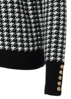 Fashion Panel Crew Neck Knit Women Knitwear