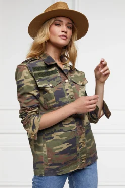 Best Premium Artillery Jacket (Washed Camo) Women Jackets