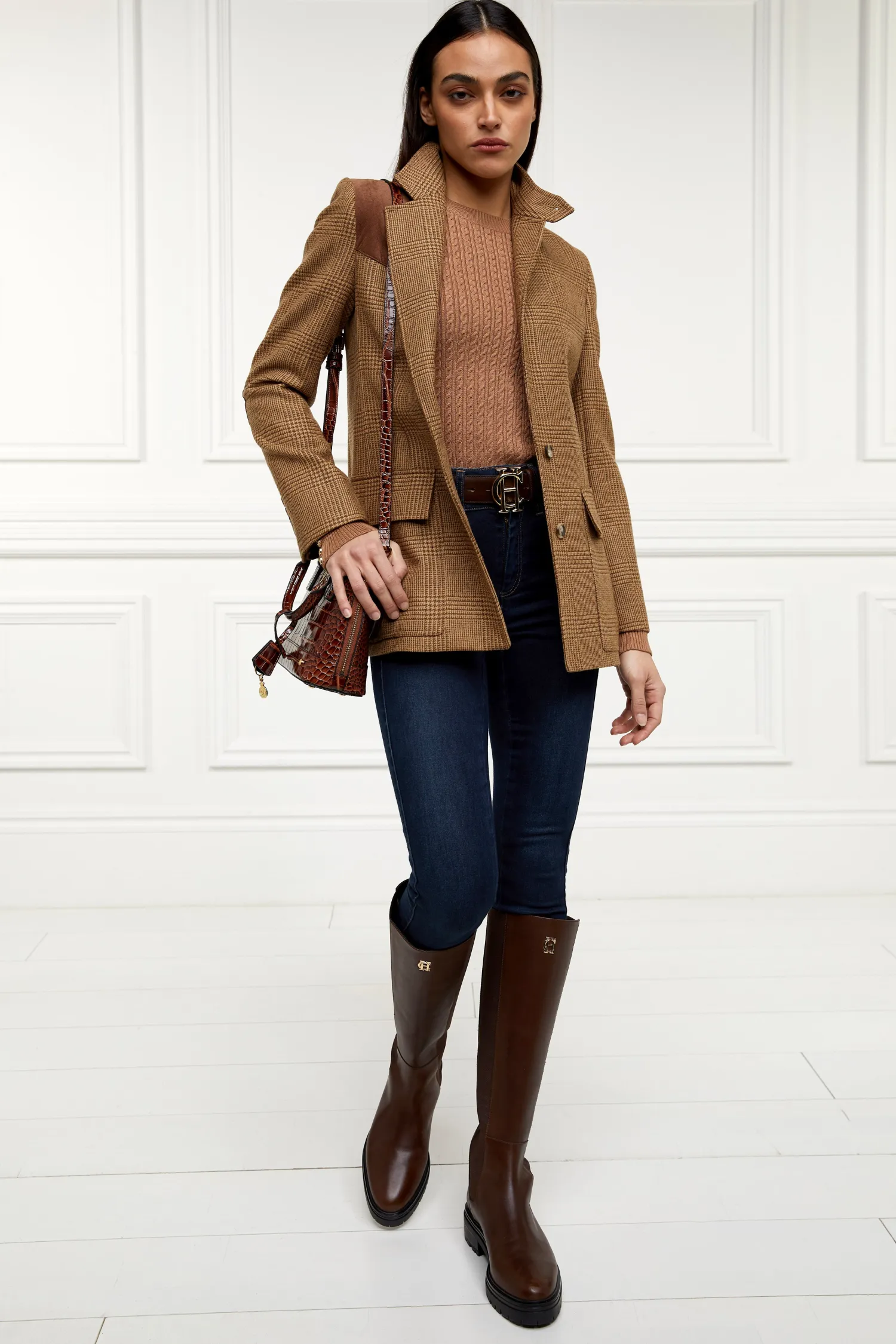 Sale Princeton Crew Neck Knit (Dark Camel) Women Knitwear