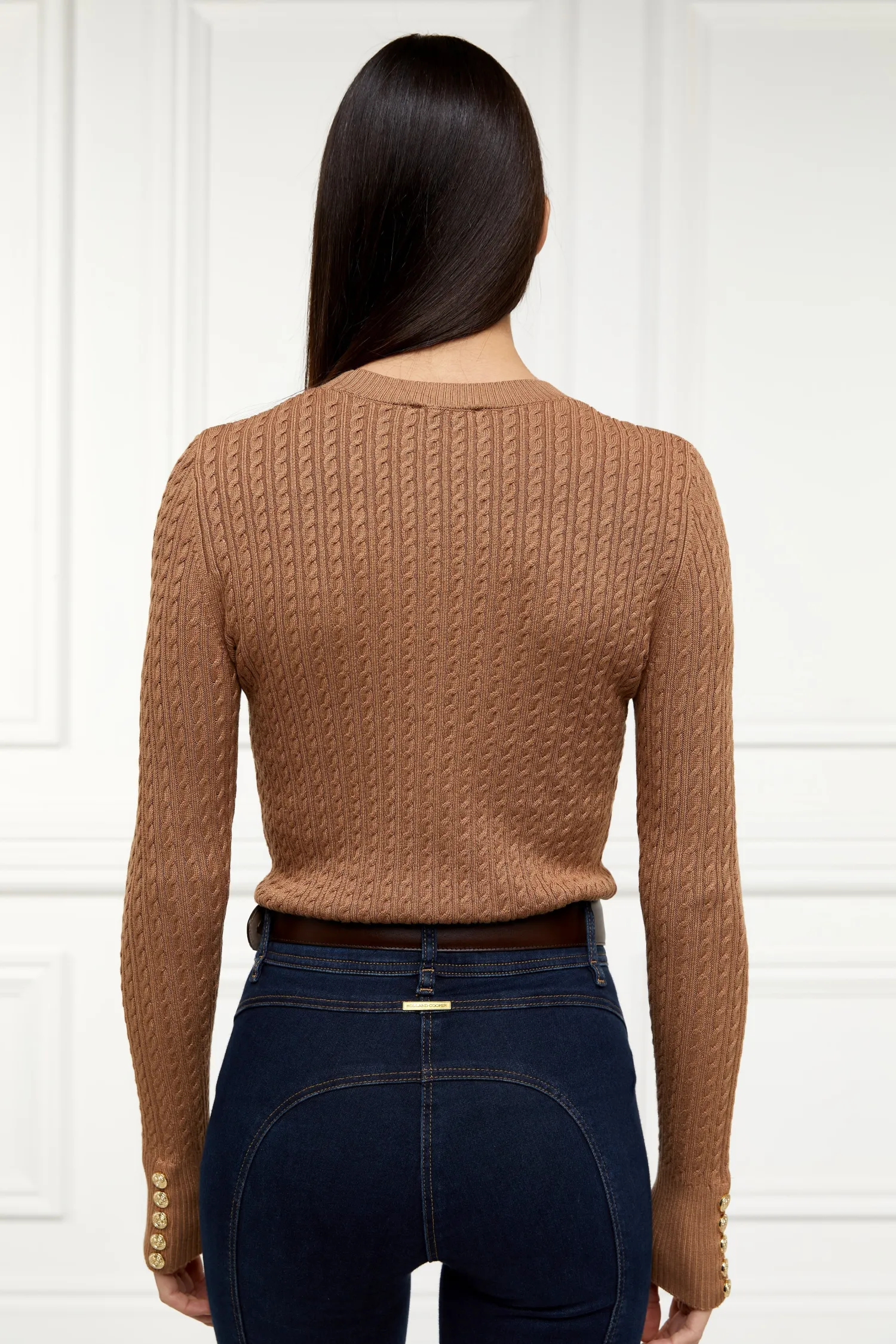 Sale Princeton Crew Neck Knit (Dark Camel) Women Knitwear