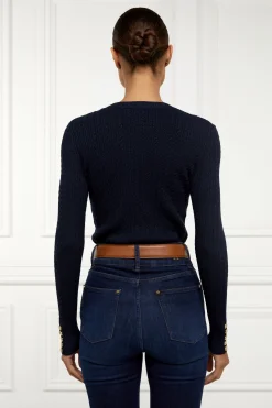 Online Princeton Crew Neck Knit (Ink Navy) Women Knitwear