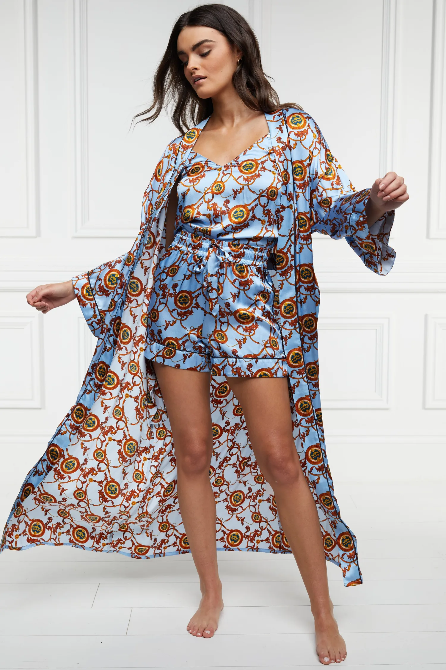 Fashion Pyjama Set (Sky Blue) Women Sleepwear