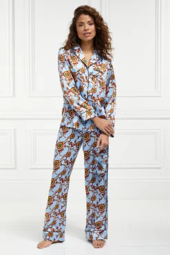 Fashion Pyjama Set (Sky Blue) Women Sleepwear