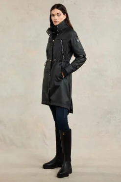 Sale Rain Coat (Matte Black) Women Coats|Backpack