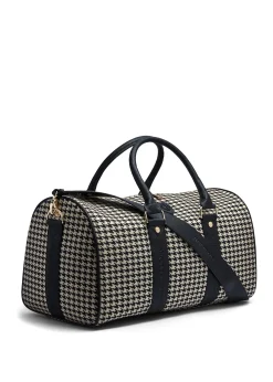 Sale Regency Holdall (Ecru Houndstooth) Women Holdalls & Suitcases|Travel Bags