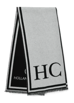 Fashion Regency Monogram Scarf (Black White) Women Scarves|Scarves
