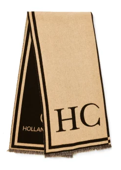 Outlet Regency Monogram Scarf (Black Camel) Women Scarves|Scarves