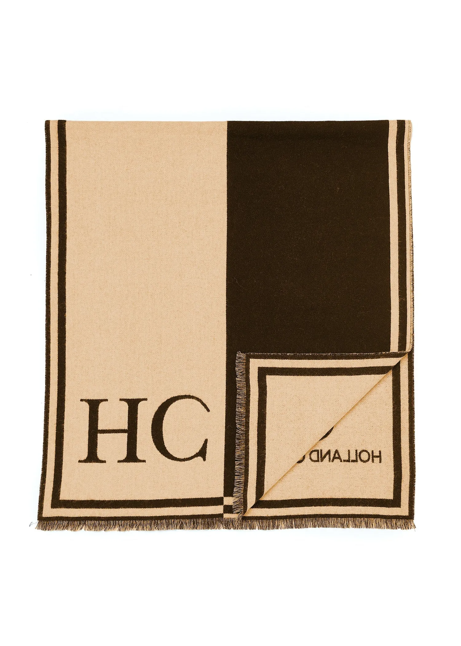 Outlet Regency Monogram Scarf (Black Camel) Women Scarves|Scarves