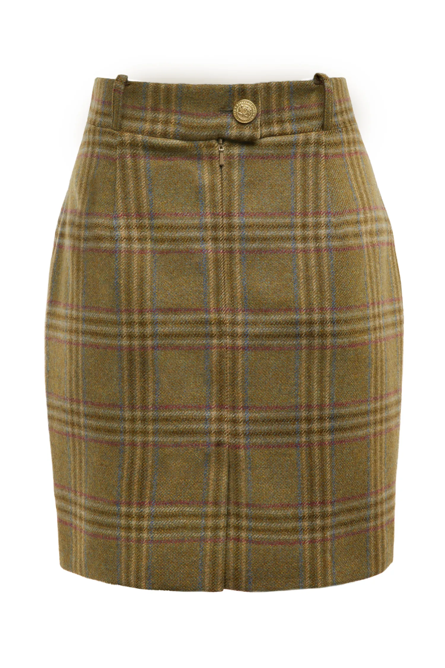 Sale Regency Skirt (Avebury Green Check) Women Skirts|Tailoring