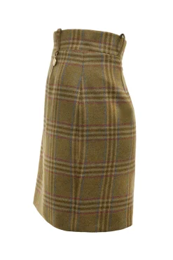Sale Regency Skirt (Avebury Green Check) Women Skirts|Tailoring