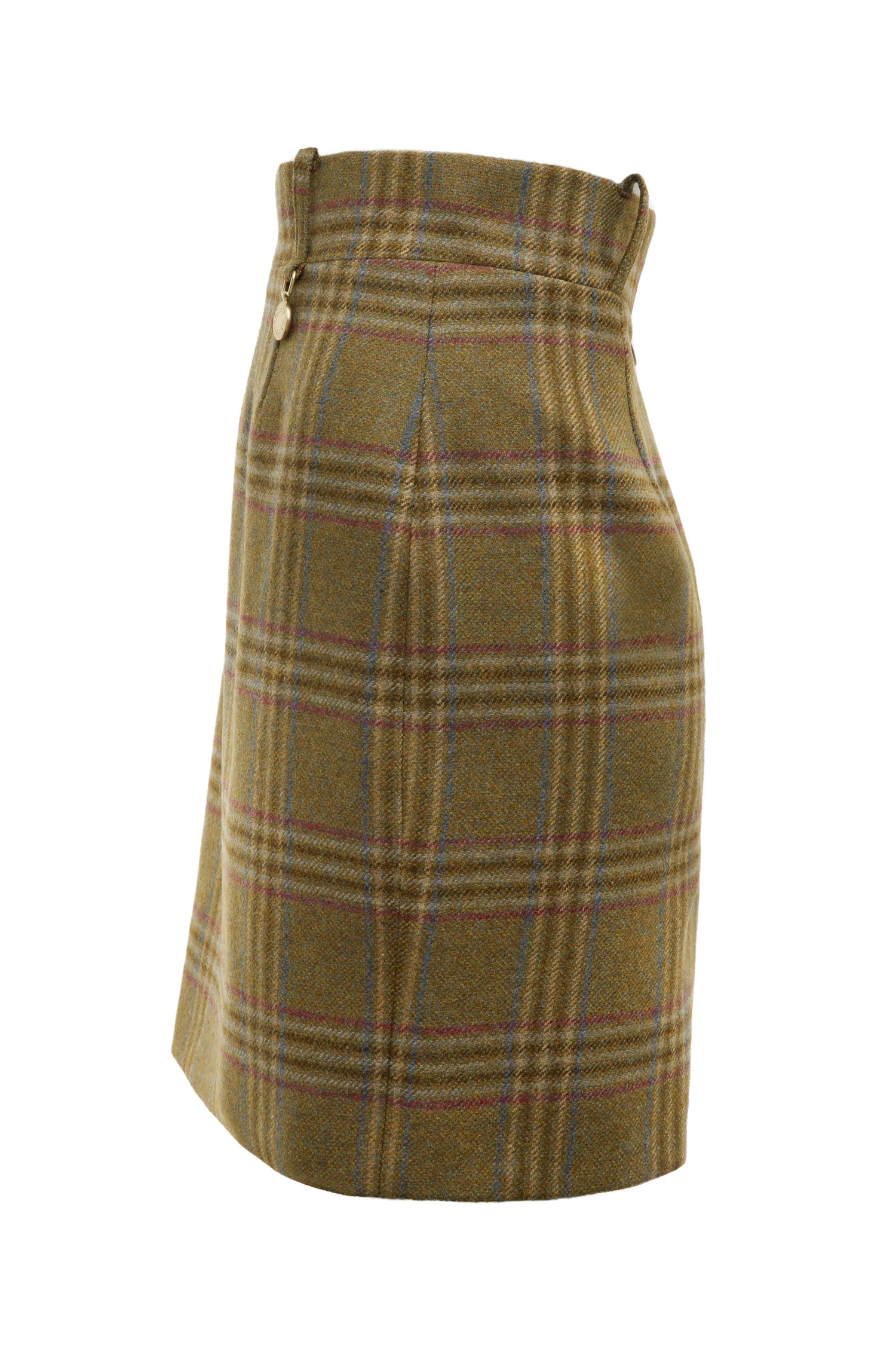 Sale Regency Skirt (Avebury Green Check) Women Skirts|Tailoring