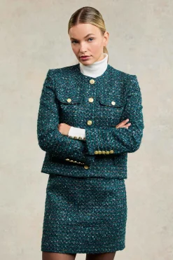 Discount Regency Skirt (Emerald Boucle) Women Skirts|Tailoring