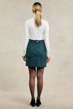 Discount Regency Skirt (Emerald Boucle) Women Skirts|Tailoring