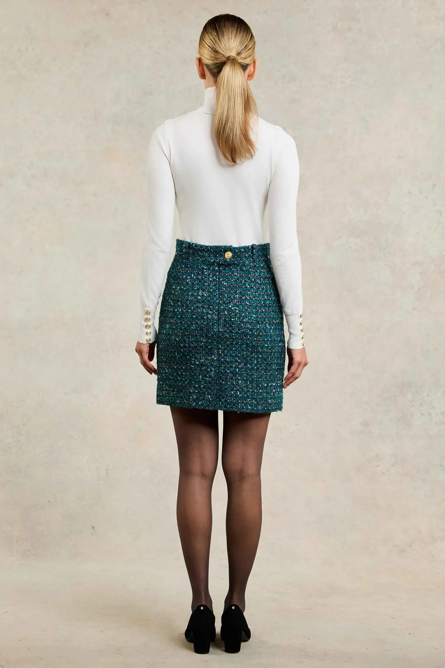 Discount Regency Skirt (Emerald Boucle) Women Skirts|Tailoring
