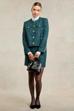 Discount Regency Skirt (Emerald Boucle) Women Skirts|Tailoring