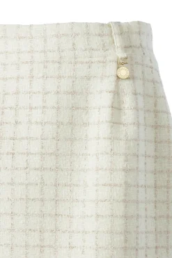 Hot Regency Skirt (Ivory Sparkle Tweed) Women Skirts|Tailoring