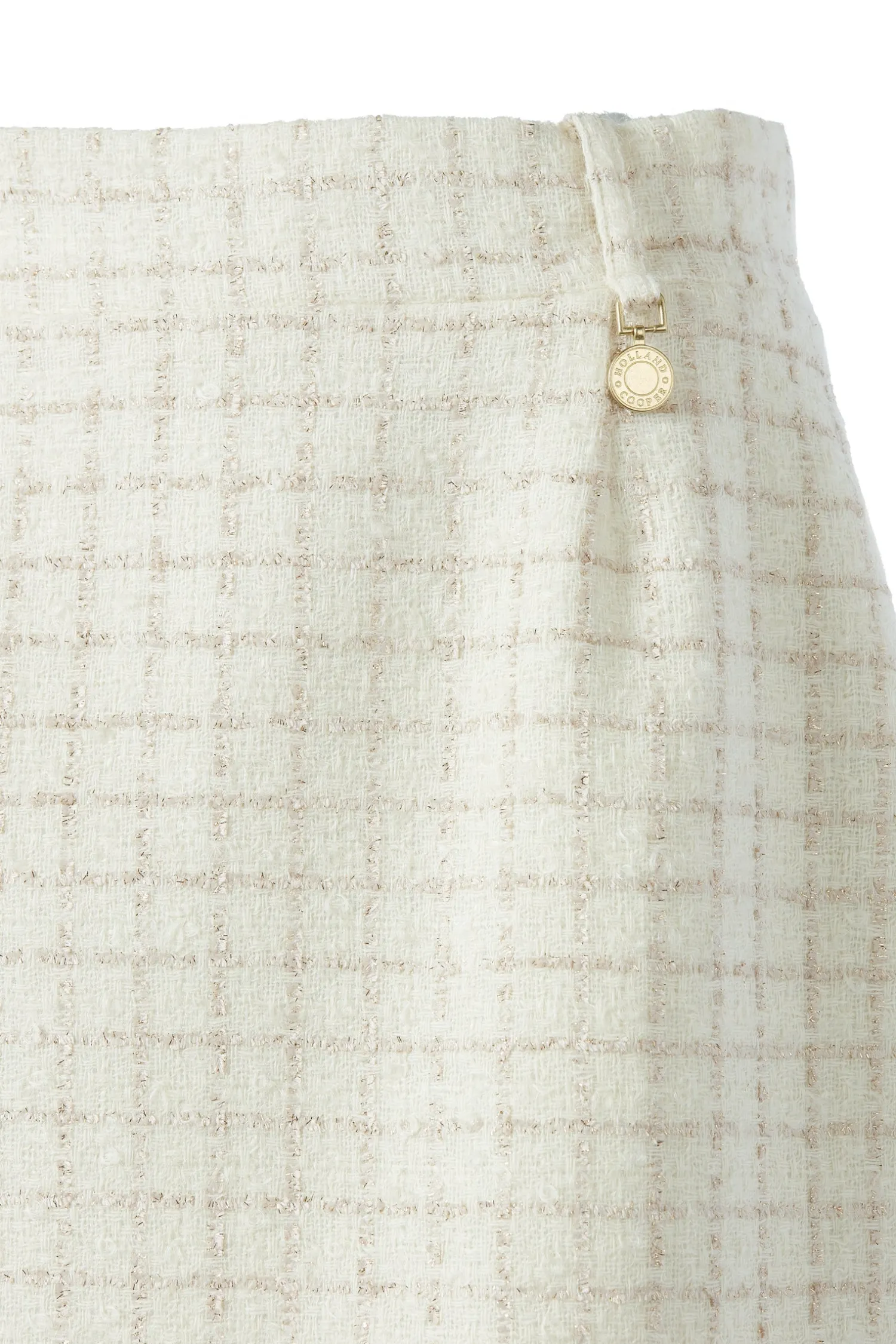 Hot Regency Skirt (Ivory Sparkle Tweed) Women Skirts|Tailoring