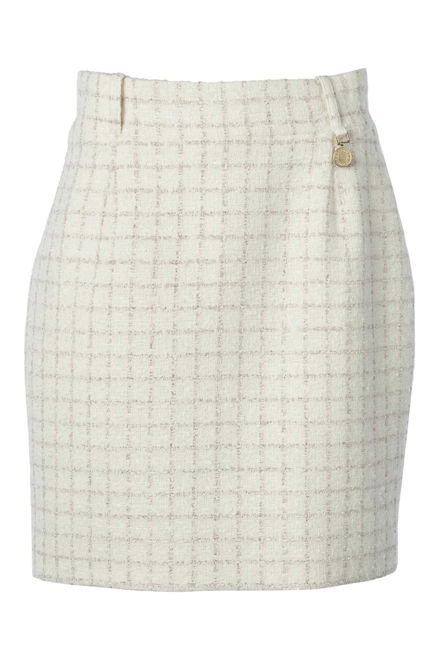 Hot Regency Skirt (Ivory Sparkle Tweed) Women Skirts|Tailoring