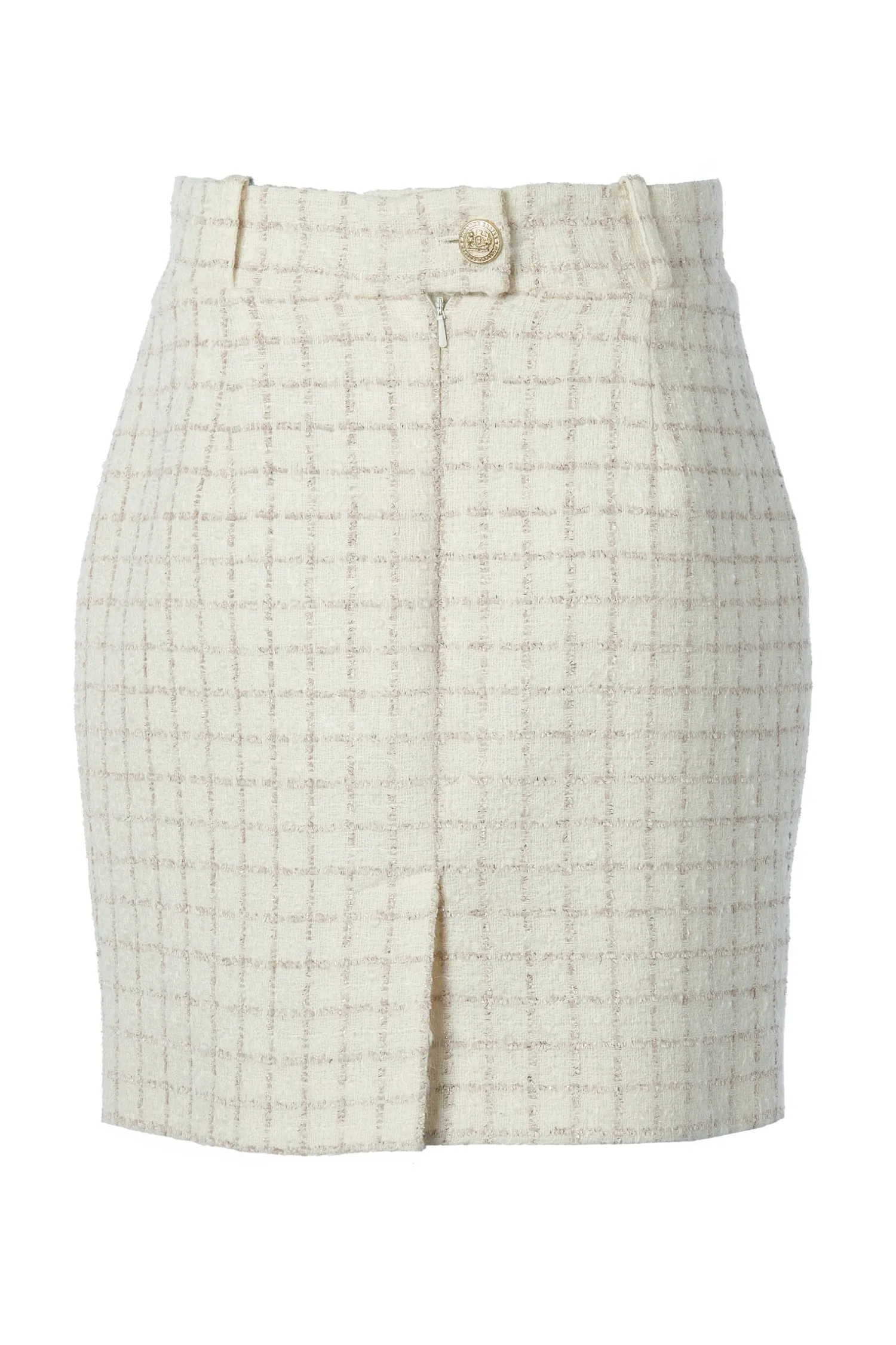 Hot Regency Skirt (Ivory Sparkle Tweed) Women Skirts|Tailoring