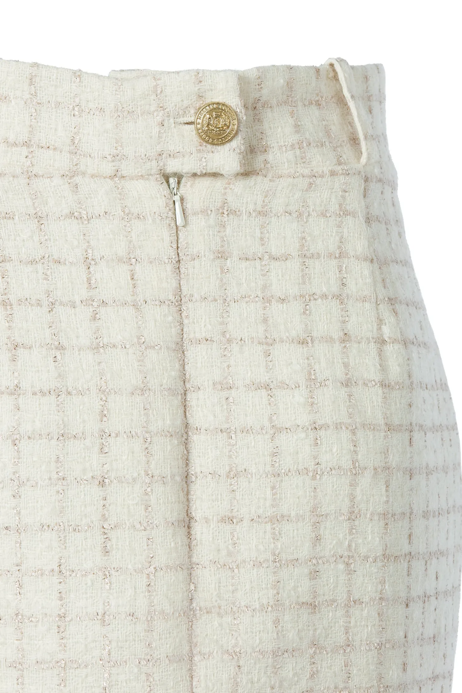 Hot Regency Skirt (Ivory Sparkle Tweed) Women Skirts|Tailoring