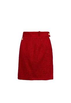 Outlet Regency Skirt (Red Boucle) Women Skirts|Tailoring