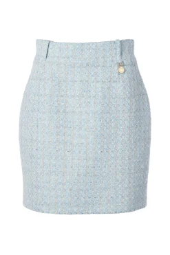 Outlet Regency Skirt (Sky Blue Boucle) Women Skirts|Tailoring