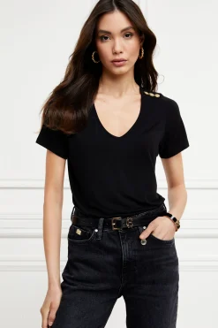 New Relax Fit V-Neck Tee Women Tees|Tops