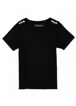 New Relax Fit V-Neck Tee Women Tees|Tops