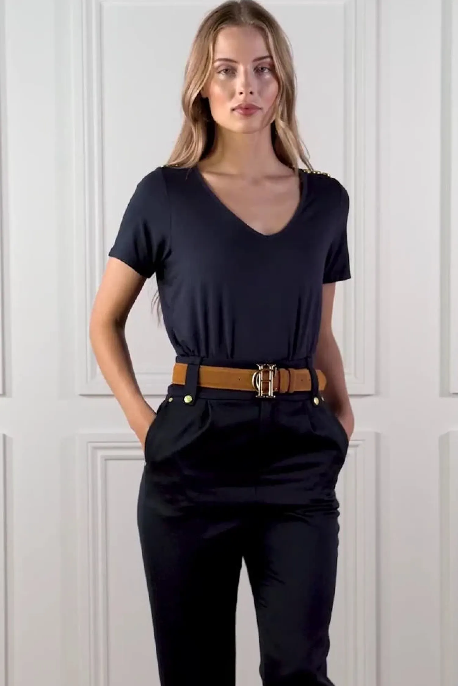 Discount Relax Fit V-Neck Tee Women Tees|Tops
