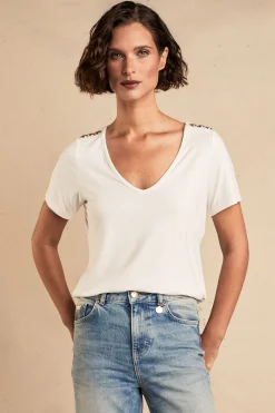 Sale Relax Fit V-Neck Tee Women Tees|Tops