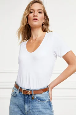 Sale Relax Fit V-Neck Tee Women Tees|Tops