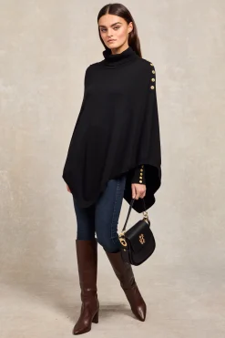 Outlet Roll Neck Cape Women Capes|Knitwear