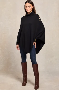 Outlet Roll Neck Cape Women Capes|Knitwear