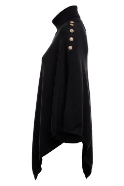Outlet Roll Neck Cape Women Capes|Knitwear