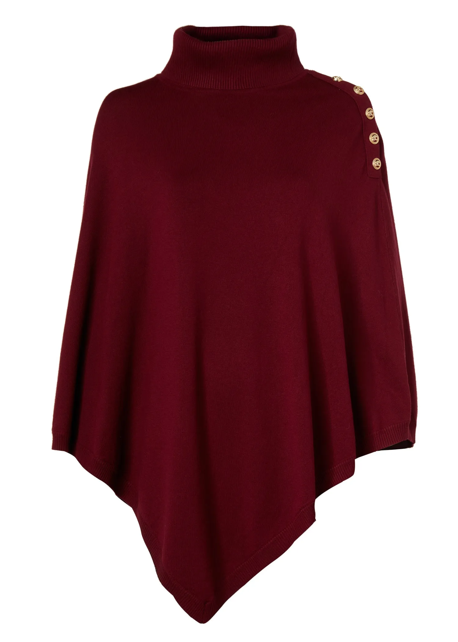 Outlet Roll Neck Cape Women Capes|Knitwear