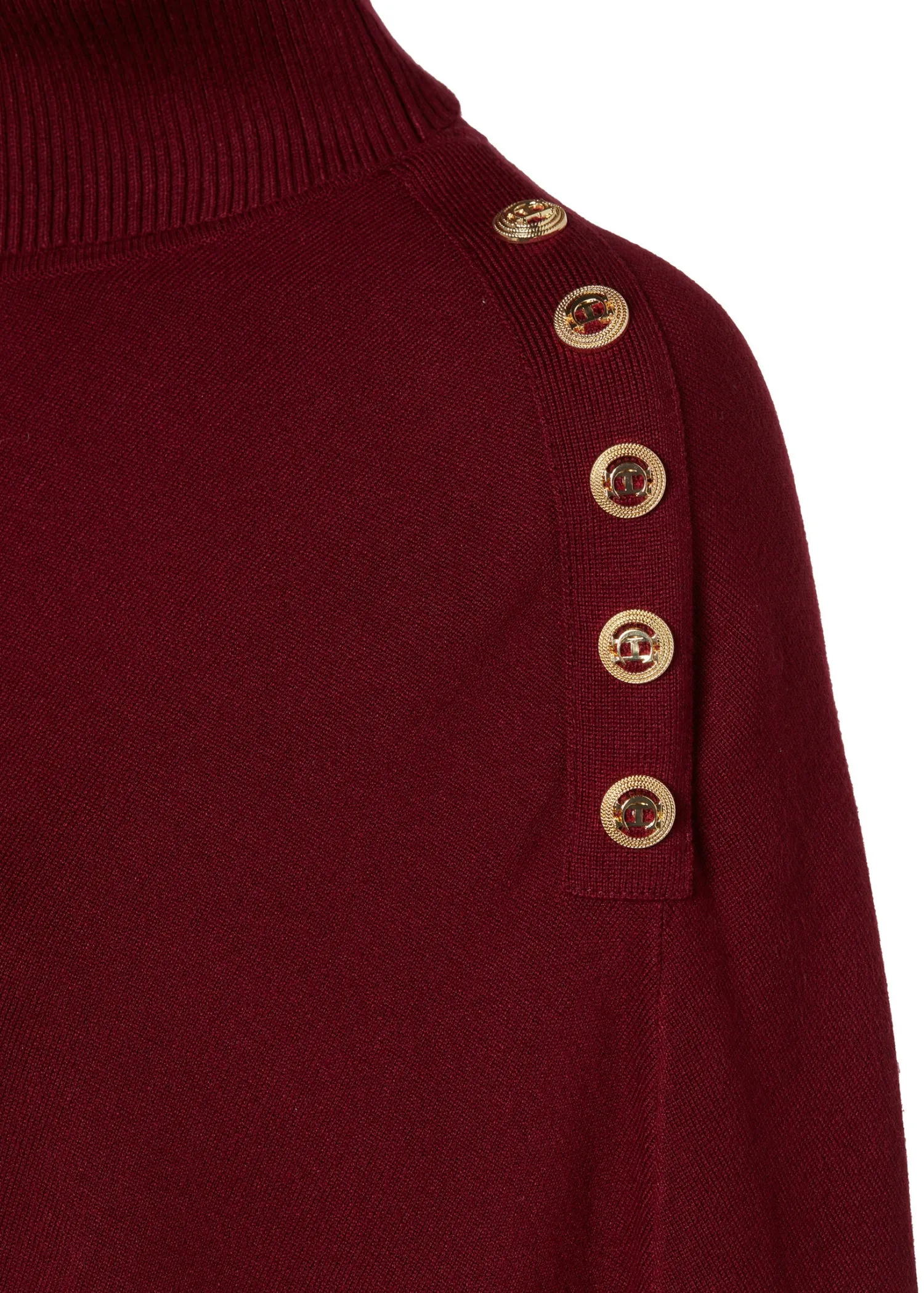 Outlet Roll Neck Cape Women Capes|Knitwear
